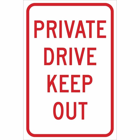 Brady Parking Sign, 18"H, 12"W, Aluminum, 115548 115548